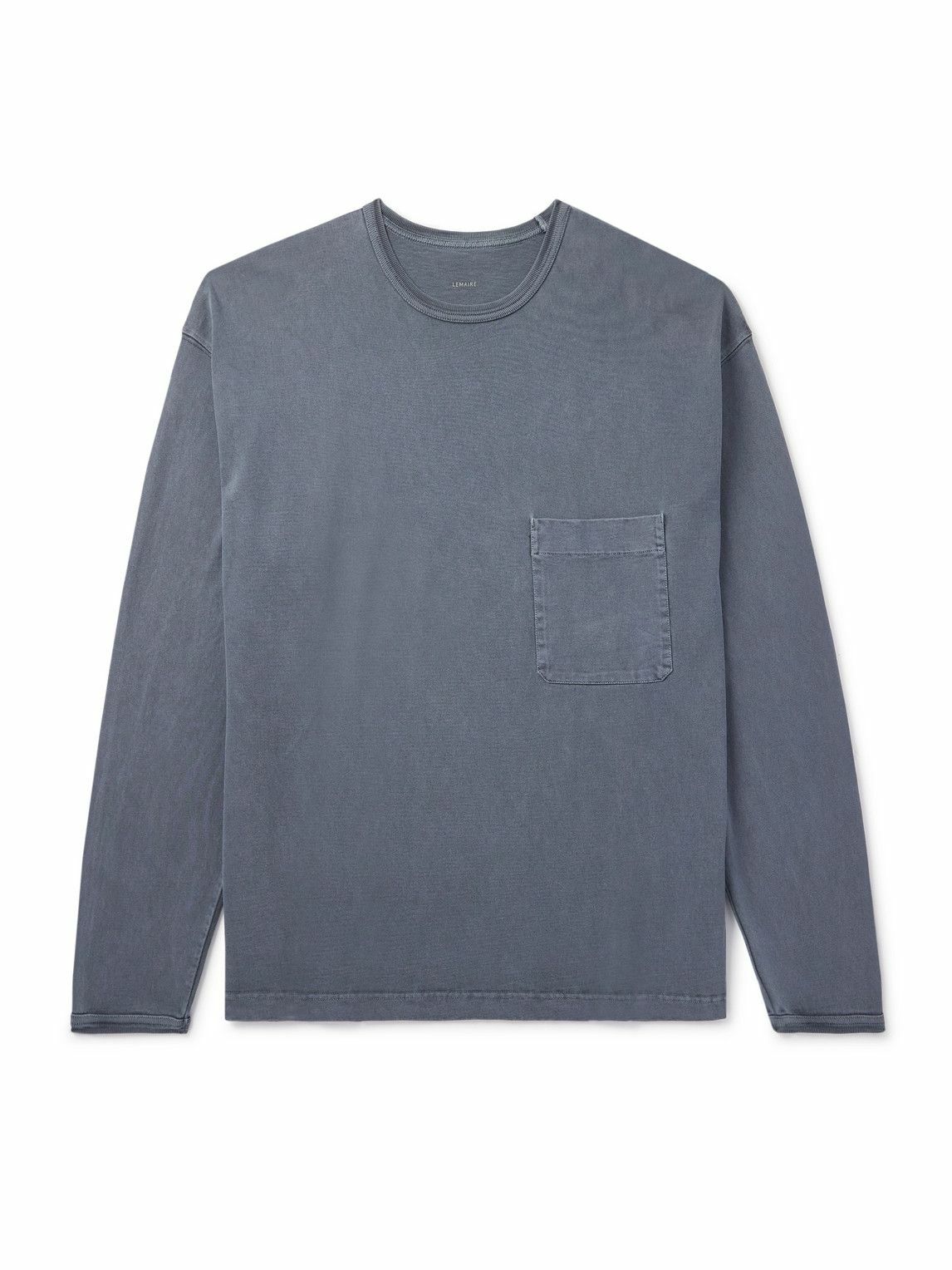 Lemaire Grey Poplin Long Sleeve T-Shirt Lemaire Lemaire Grey Poplin Long Sleeve T-Shirt Lemaire