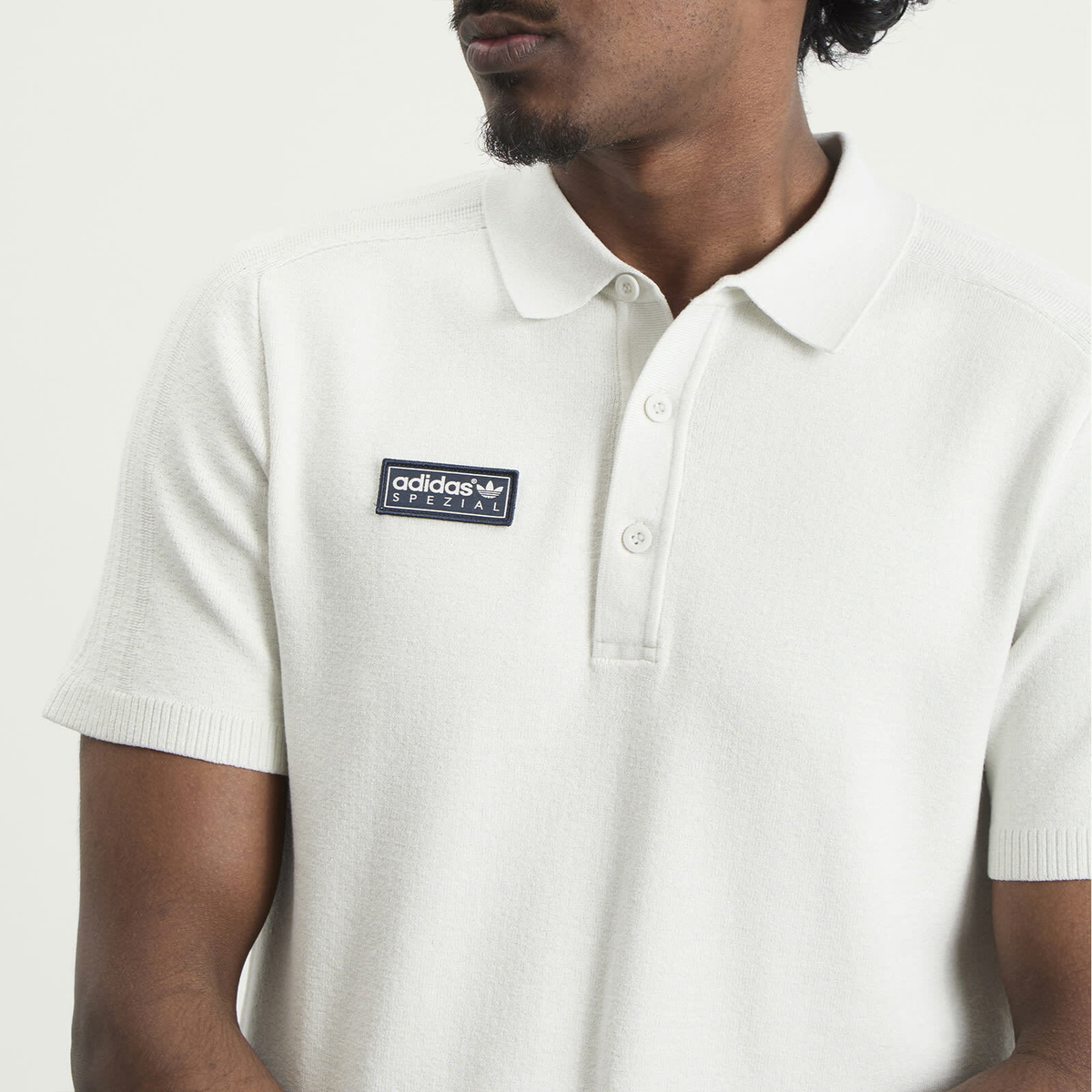 Adidas Men's Spezial Bispham Polo in Chalk White