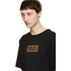Fendi Black Forever Fendi Patch T-Shirt