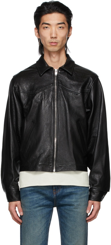 Photo: Enfants Riches Déprimés Black Leather Signature Western Jacket