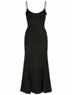 THE ATTICO - Jacquard Satin Sleeveless Midi Dress