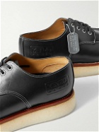 KENZO - Kenzoyama Logo-Debossed Leather Derby Shoes - Black
