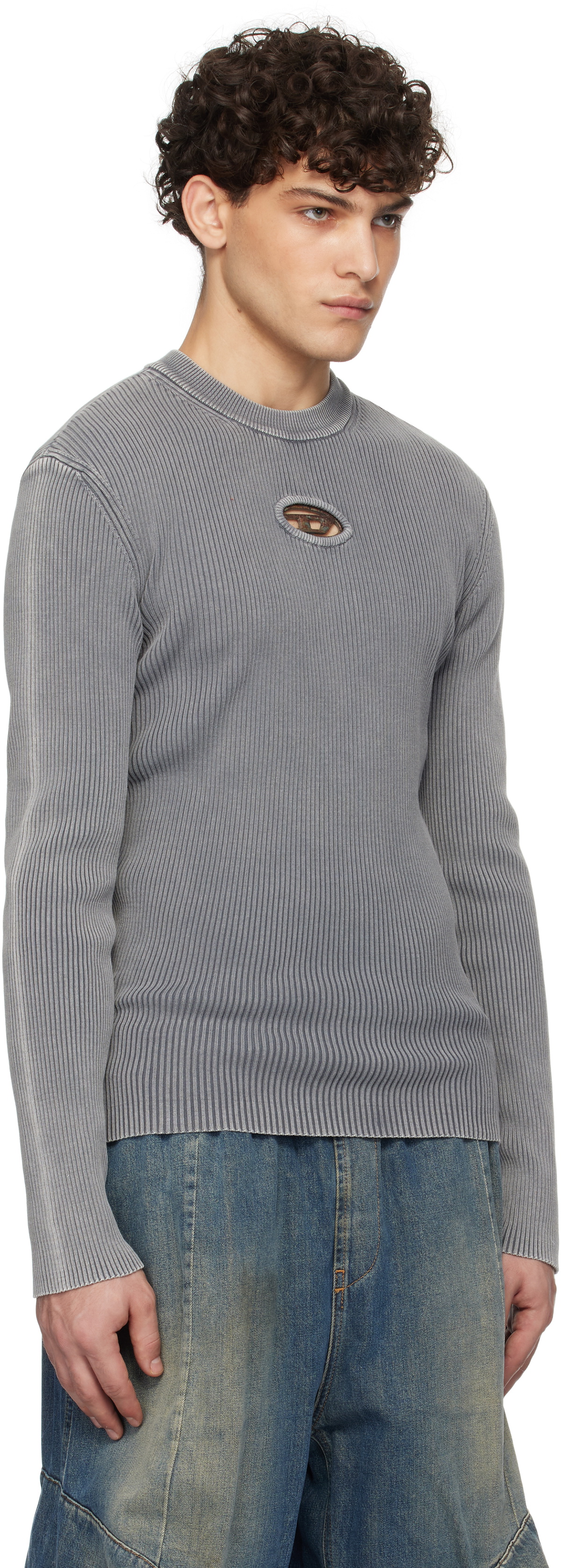 Diesel Gray K-Darin-R Sweater Diesel