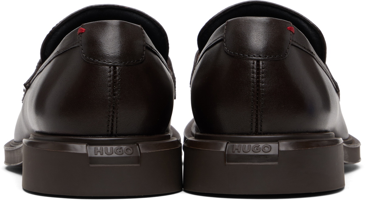 Hugo Brown Penny Trim Loafers