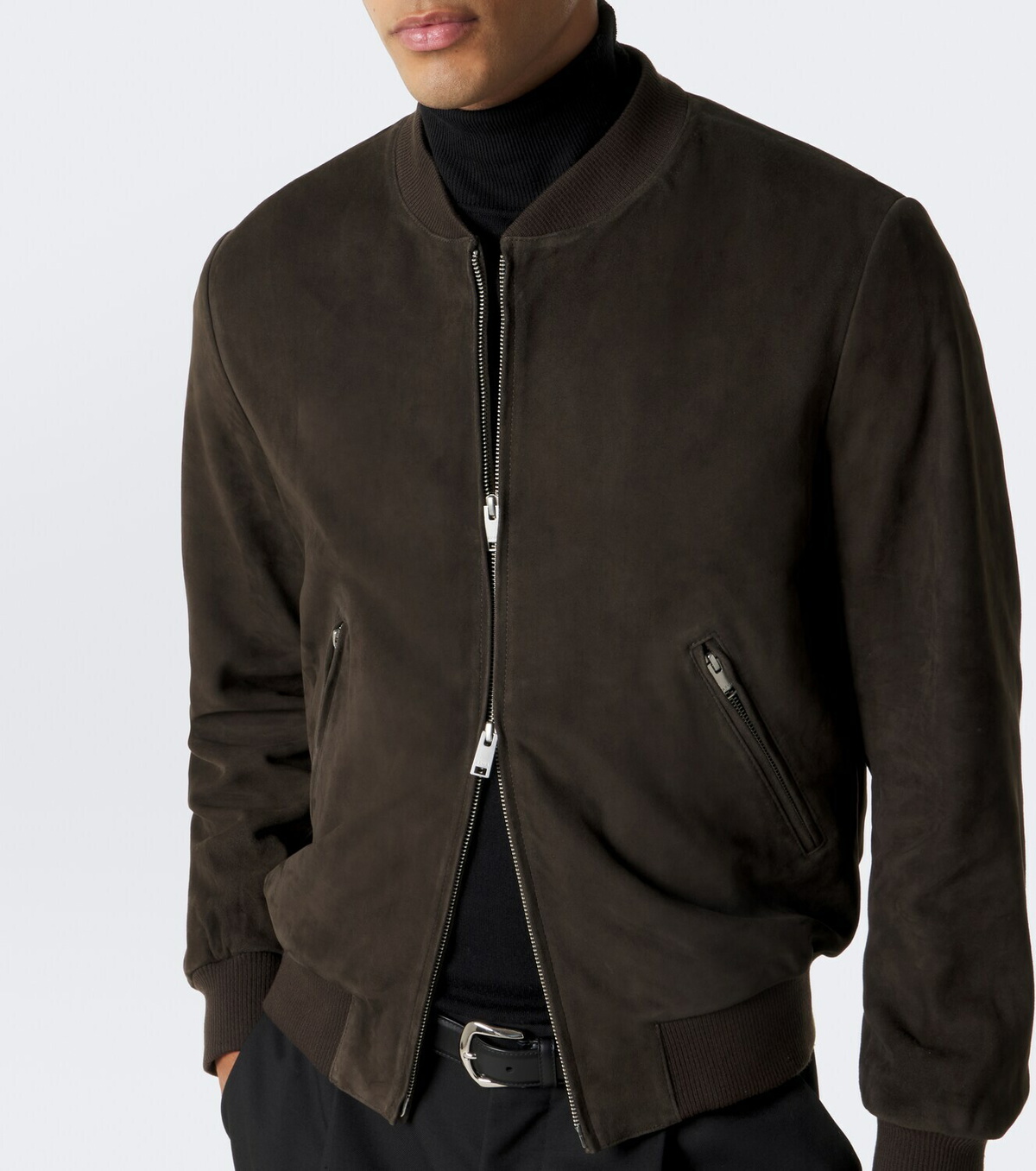 Arma Didier suede bomber jacket