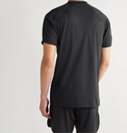 Reigning Champ - Hybrid Stretch-Jersey and Mesh T-Shirt - Black