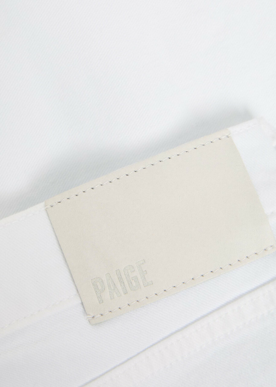 Paige Normandie Slim Straight-leg Jeans White