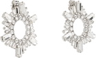 Amina Muaddi Silver Begum Mini Earrings