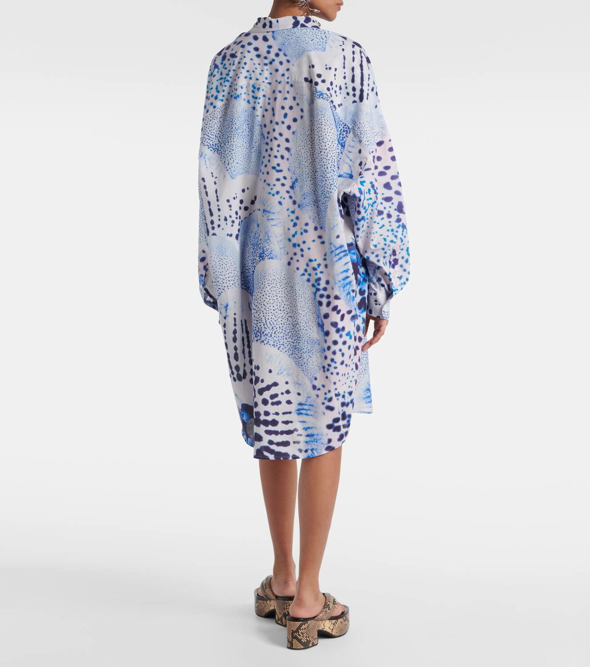 Dries Van Noten Printed cotton voile shirt