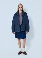 Miu Miu Single-Breasted Garment-Dyed Gabardine Jacket