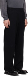 Izzue Black Relaxed-Fit Sweatpants