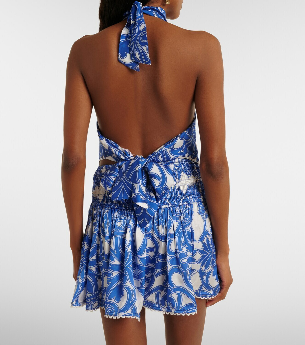 Poupette St Barth Guilia printed halterneck top