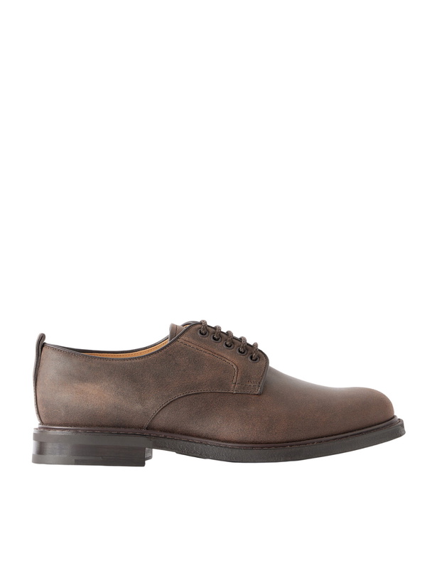 Photo: Church's - Pentire Waxed-Suede Derby Shoes - Brown
