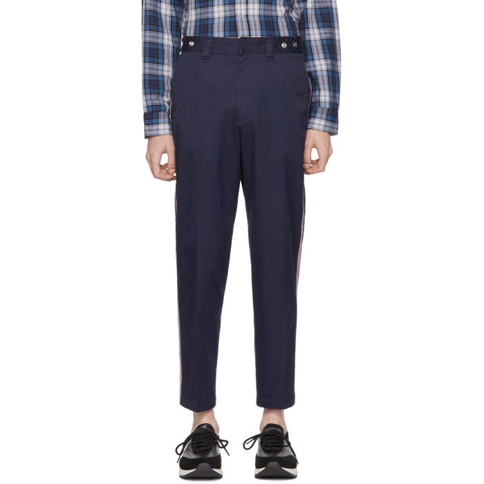 Photo: Diesel Blue P Tucs Tape Chino Trousers