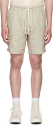 Vince Beige Linen Shorts