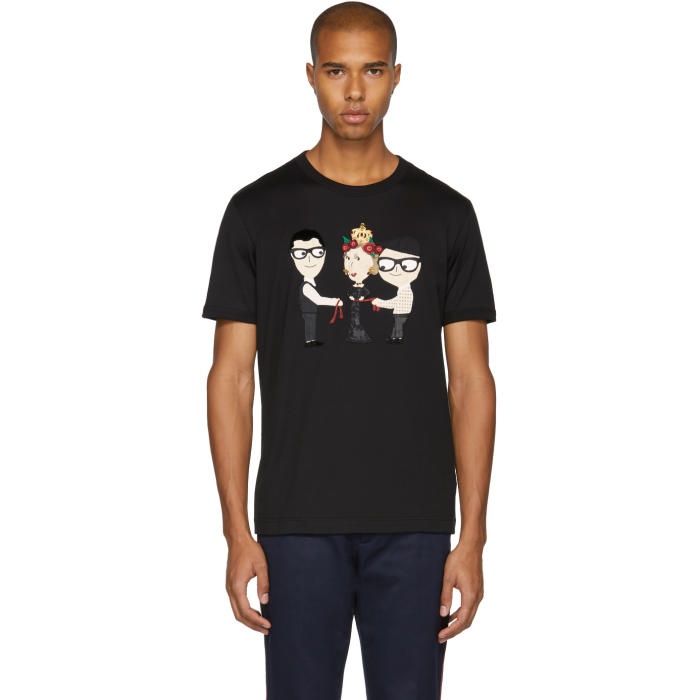 Photo: Dolce and Gabbana Black Queen Designers T-Shirt