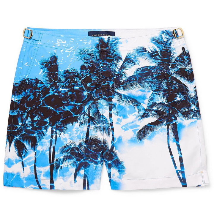 Photo: Orlebar Brown - Bulldog X Mid-Length Printed Swim Shorts - Blue