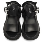 Prada Black Teva Platform Sandals
