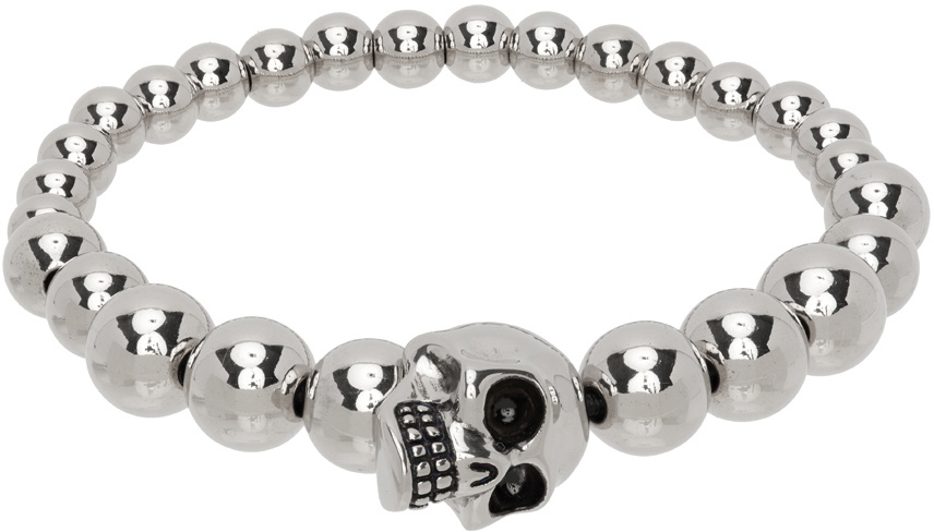 Alexander McQueen Silver Skull Bracelet Alexander McQueen