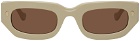 Nanushka Beige Kadee Sunglasses