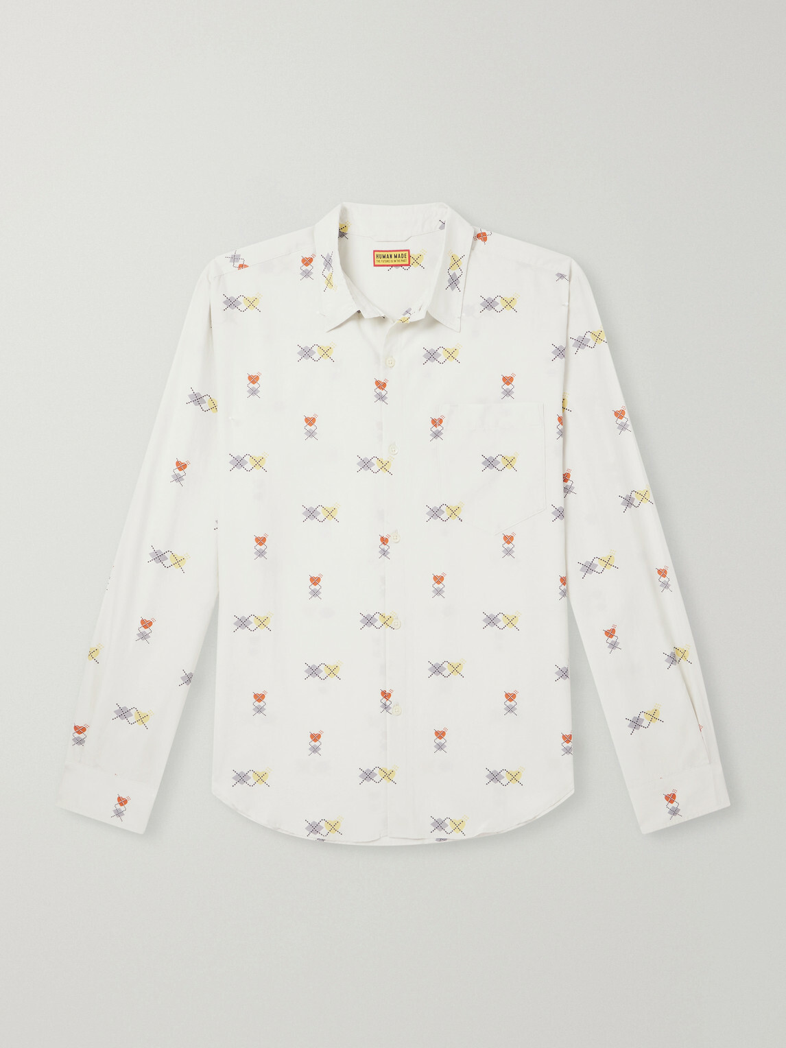 Human Made - Printed Poplin Shirt - Neutrals