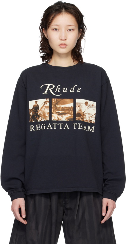 Photo: Rhude Black USVI Regatta Tour LS T-shirt