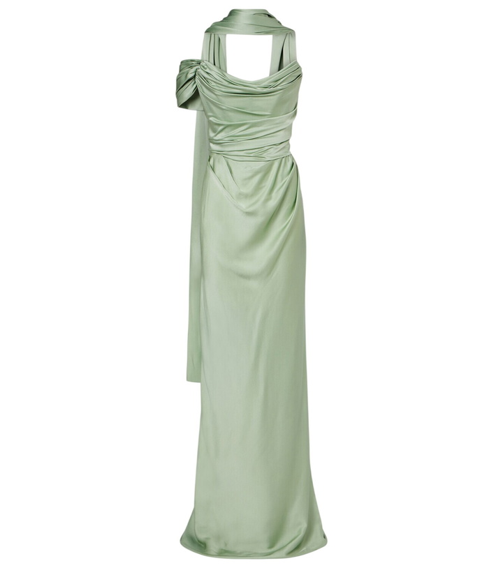 VIVIENNE WESTWOOD Nova Grace Draped Satin Bridal Gown Vivienne Westwood VIVIENNE WESTWOOD Nova Grace Draped Satin Bridal Gown Vivienne Westwood