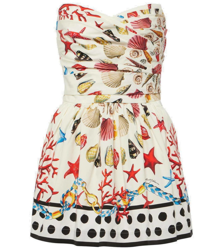 Photo: Dolce&Gabbana Capri printed cotton-blend minidress