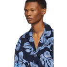 Prada Blue Floral Shirt