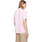Givenchy Pink Contour Seam Contrasted Stitch T-shirt