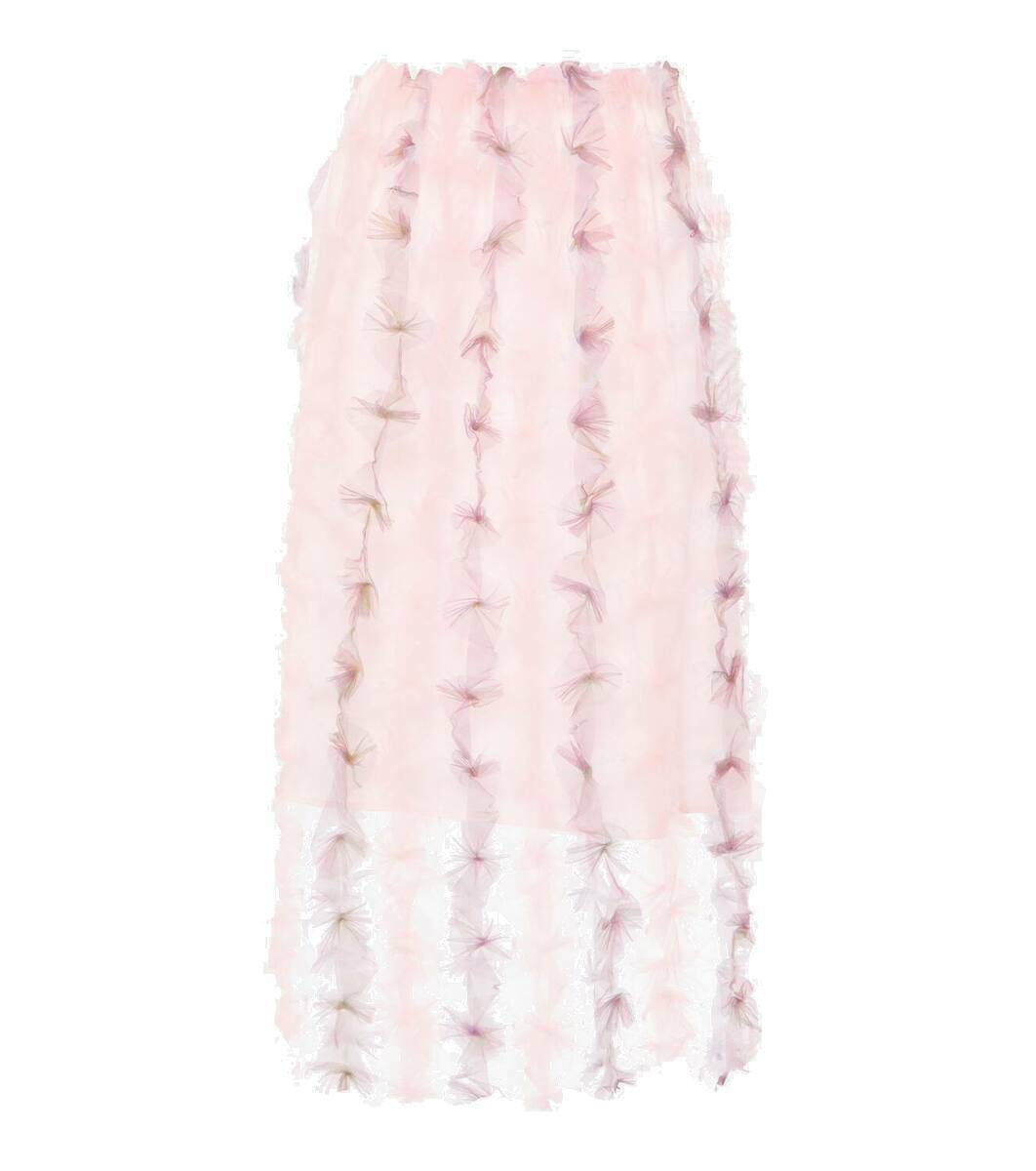 【Susan Fang】 Beaded crochetミディスカート Susan Fang Beaded crochet midi skirt Susan Fang