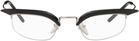 Prada Eyewear Black Catwalk Angular Cateye Blue Light Glasses