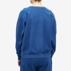 Les Tien Men's Heavyweight Crop Crew Sweat in Washed Blue 42