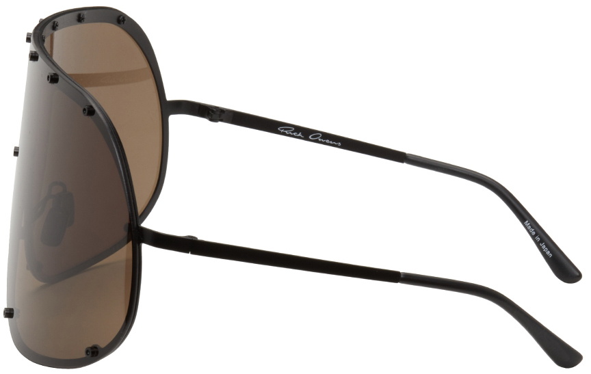 Rick Owens MASK BLACK-BLACK サングラス Rick Owens Sunglasses Mask / Black Brown - ONEPOINTSEVENFOUR