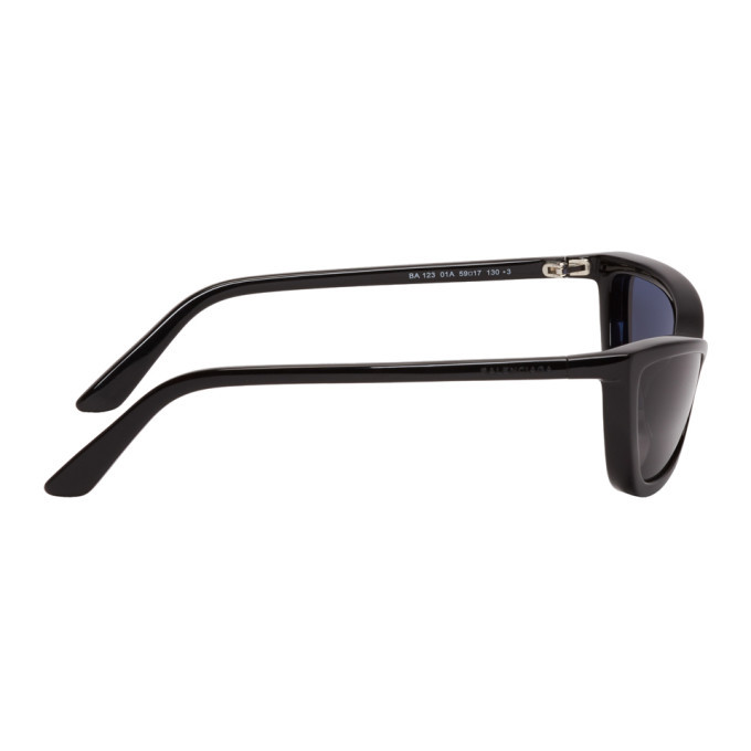 Balenciaga Black BA123 Cat Eye Sunglasses Balenciaga Black BA123 Extreme Cat Eye Sunglasses Balenciaga  main image 2
