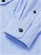 L.E.J - Cotton-Oxford Shirt - Blue