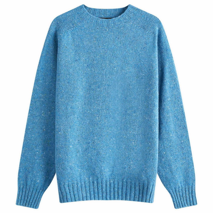 Photo: Howlin by Morrison Men's Howlin' Terry Donegal Jumper in Blue Fantasy