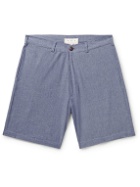 SMR Days - Leeward Wide-Leg Cotton-Chambray Shorts - Blue