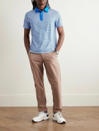 G/FORE - Striped Tech-Jersey Golf Polo Shirt - Blue
