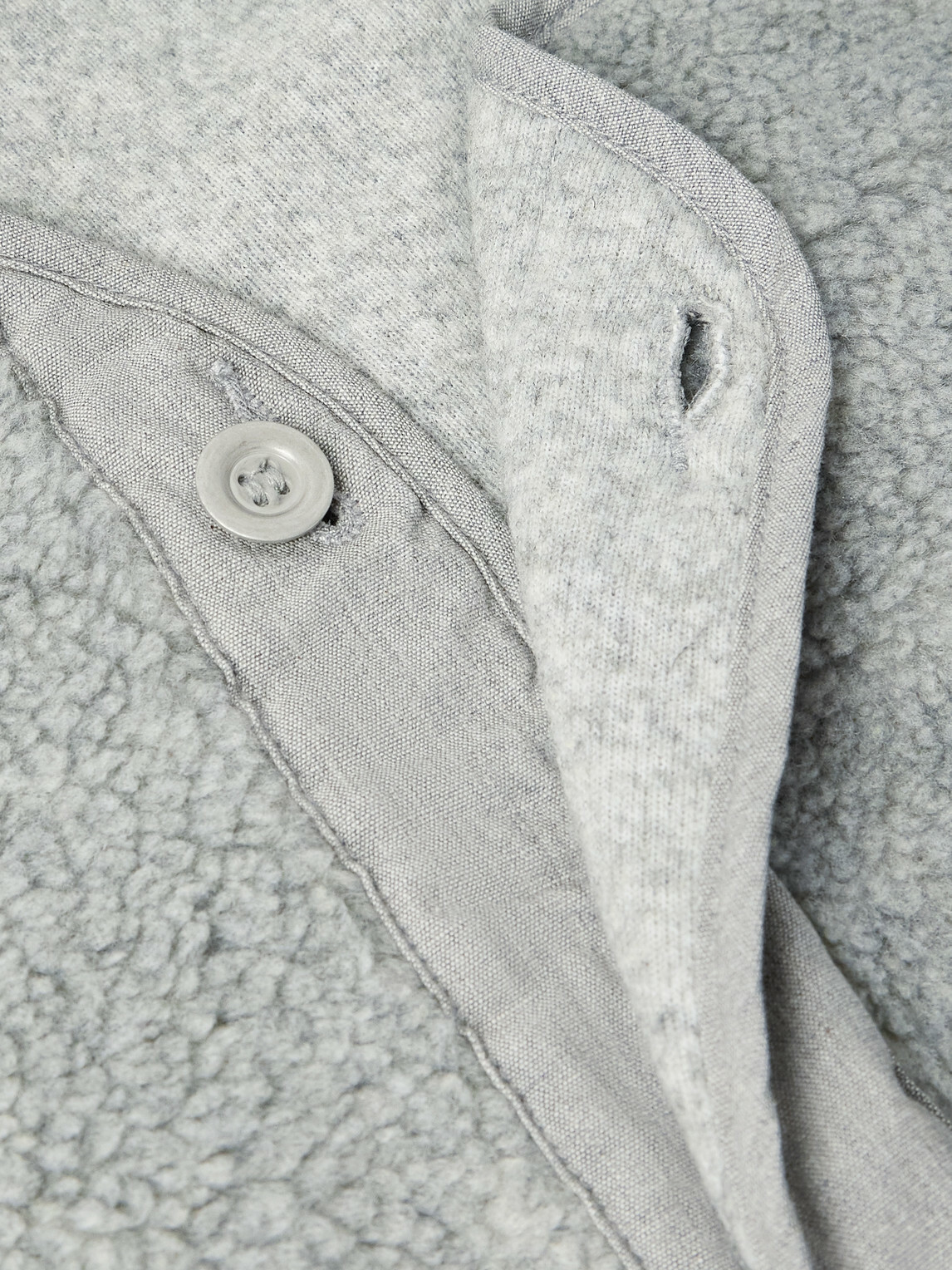 OrSlow - M-65 Shell-Trimmed Fleece Coat Liner - Gray