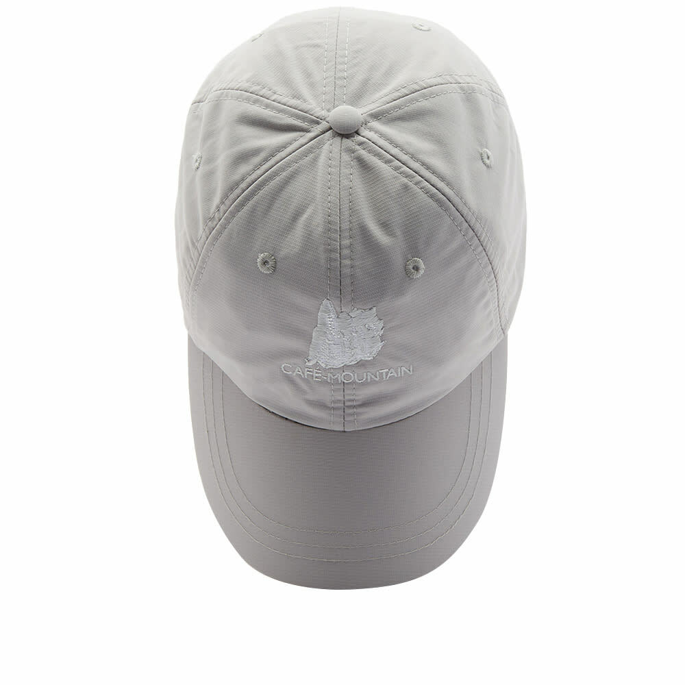 Café Mountain Men's Nylon Embroidered Logo Cap in Chalk Café Mountain