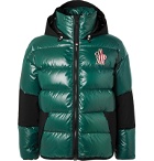 Moncler Grenoble - Gollinger Panelled Quilted Glossed-Nylon Hooded Down Ski Jacket - Green