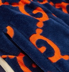 Gucci - Cotton Devoré-Velvet Sweatpants - Men - Navy