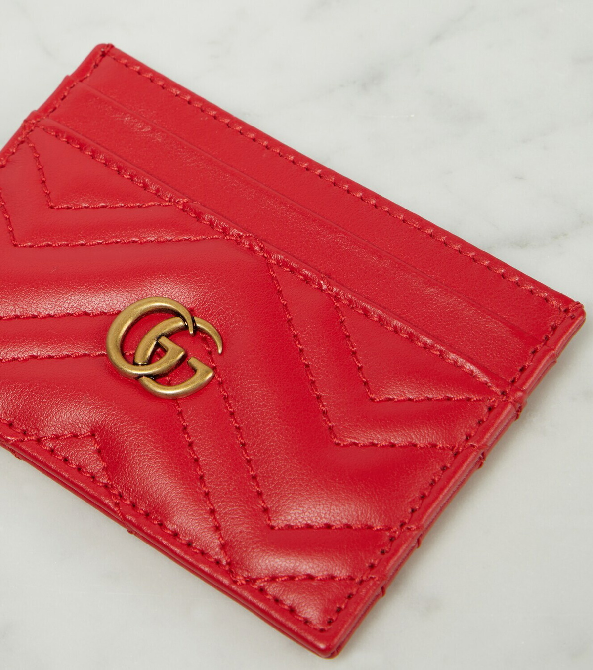 Gucci GG Marmont leather card holder Gucci