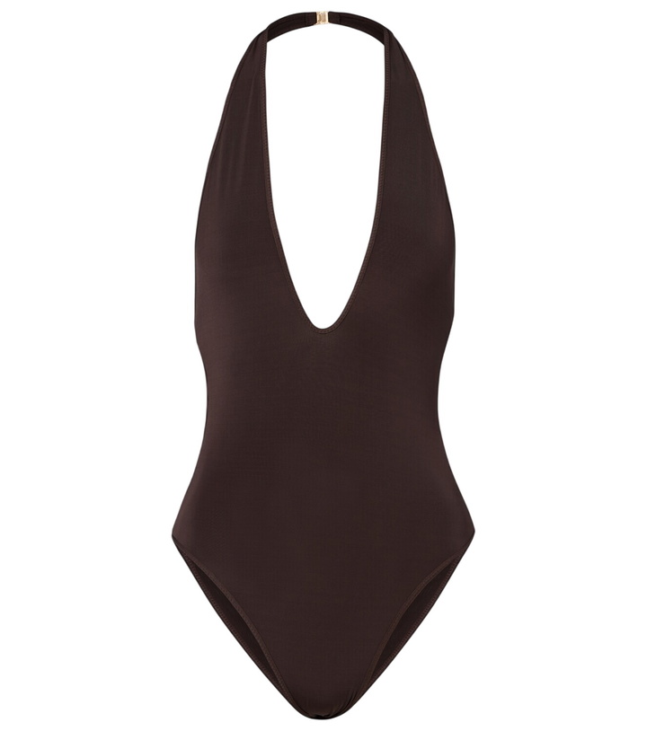 Photo: Zimmermann Luna halterneck open-back bodysuit