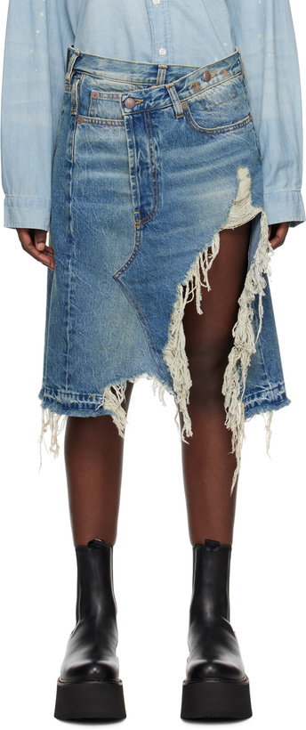 Photo: R13 Blue Norbury Denim Miniskirt