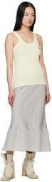 LEMAIRE Gray Bias-Cut Maxi Skirt