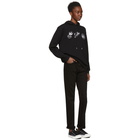 McQ Alexander McQueen Black Skater Swallow Badge Hoodie