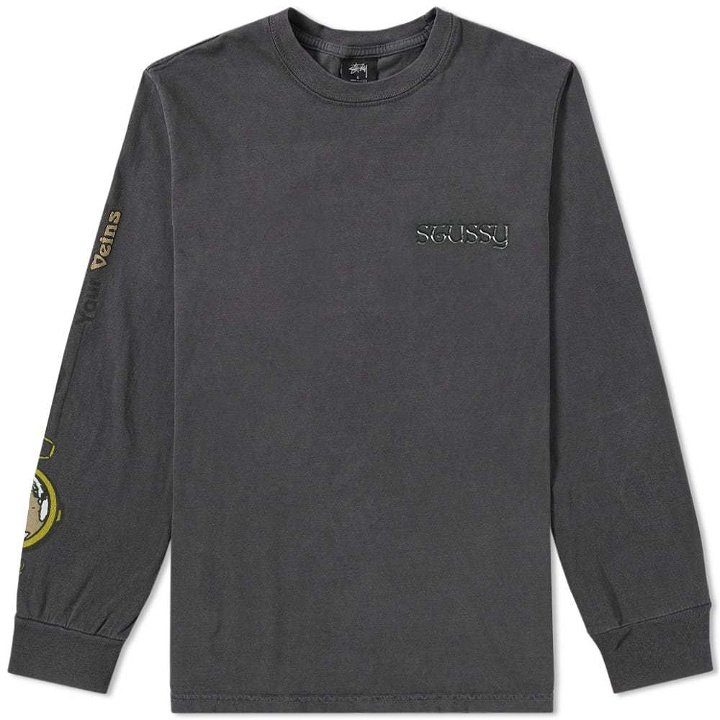 Photo: Stussy Long Sleeve Stars Pigment Dyed Tee