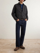 RRL - Wool-Blend Jacquard Overshirt - Black